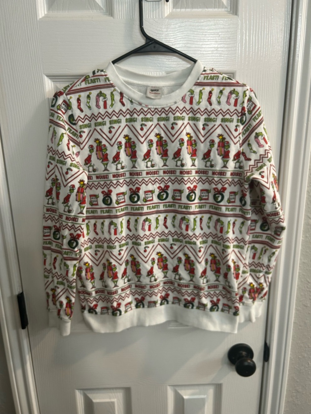 Hanna Andersson youth size 12 Grinch crewneck sweatshirt kids long sleeve top